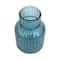 7.75" Blue Fluted Glass Tabletop Vase by Ashland®